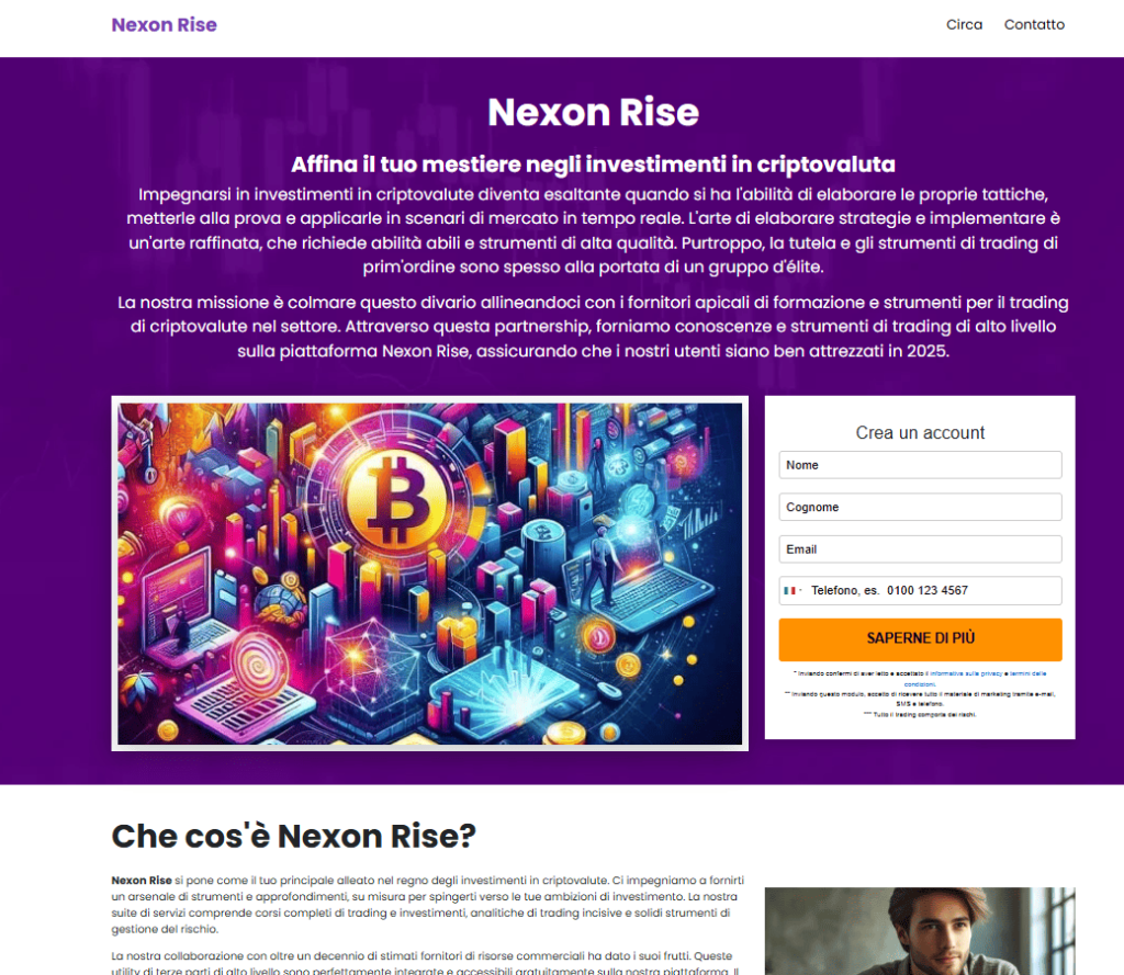 nexon rise iscrizione