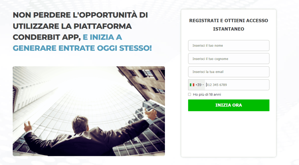 conderbit app iscrizione