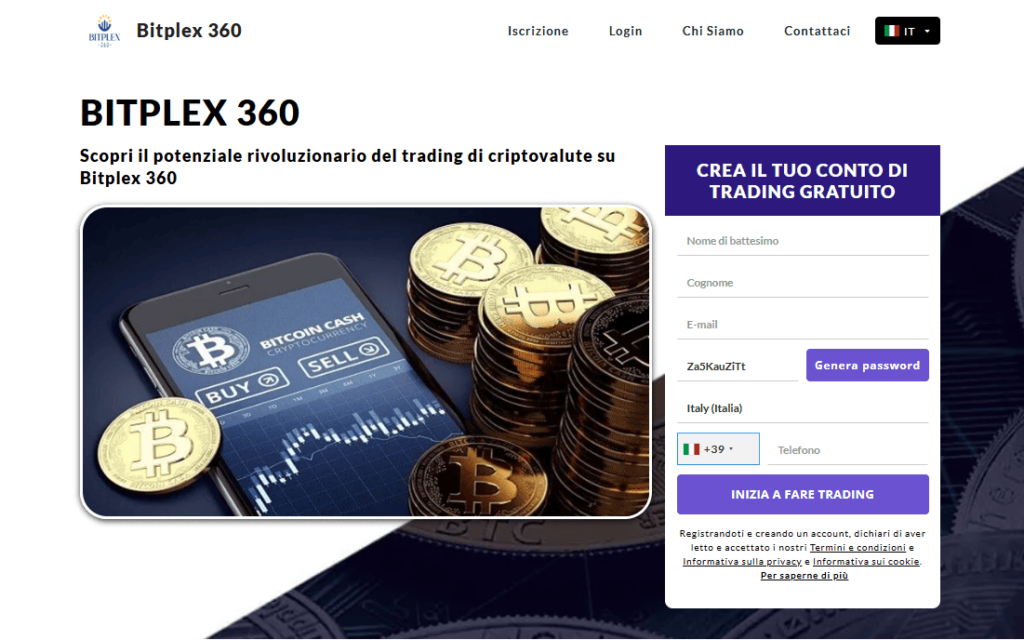 bitplex 360 iscrizione