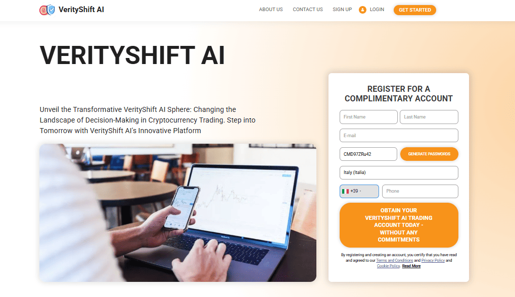 verityshift ai iscrizione