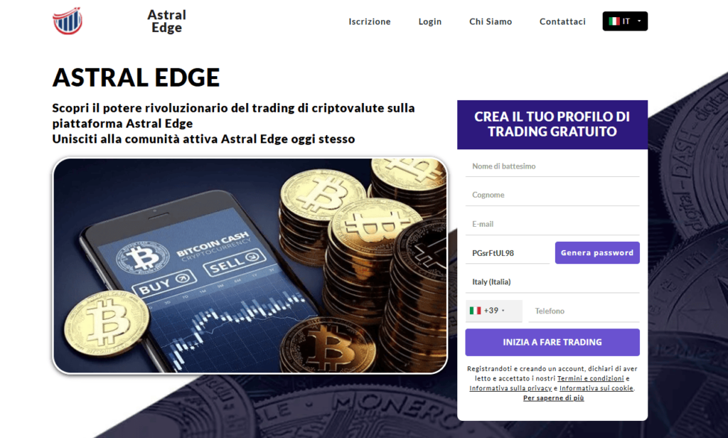 astral edge iscrizione