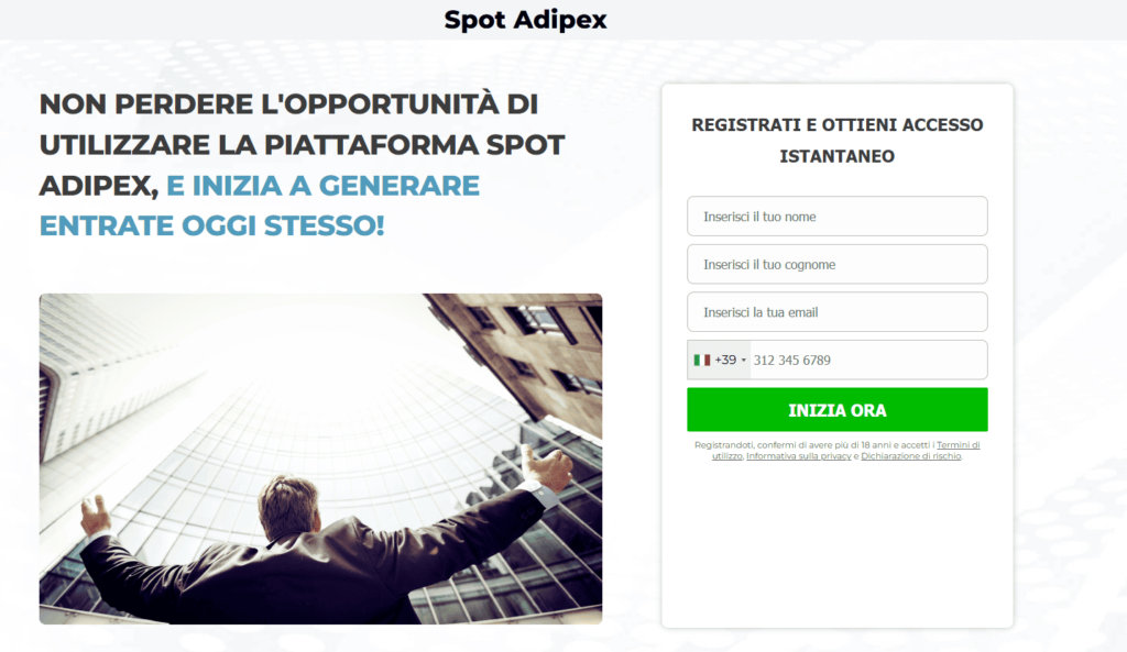 spot adipex iscrizione