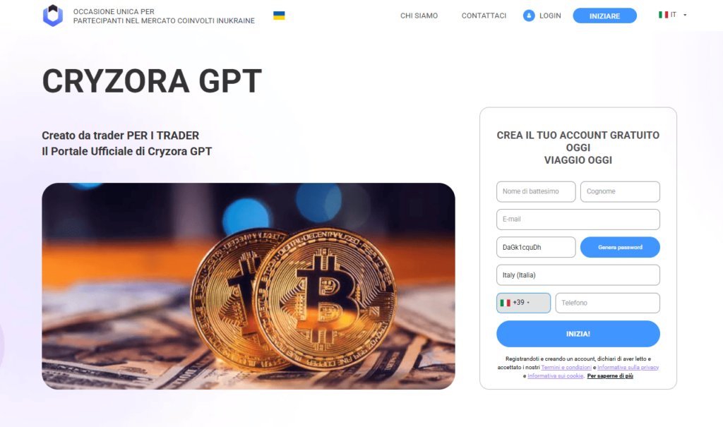 cryzora gpt iscrizione
