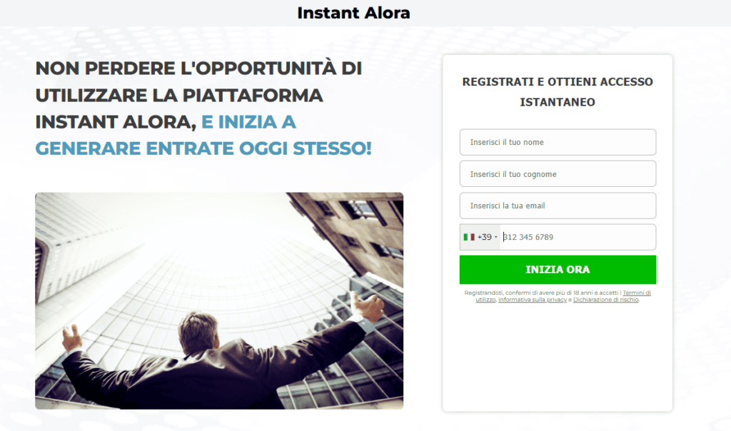 instant alora iscrizione