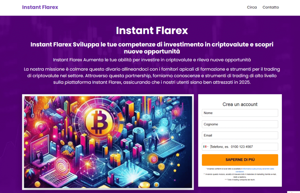 instant flarex iscrizione