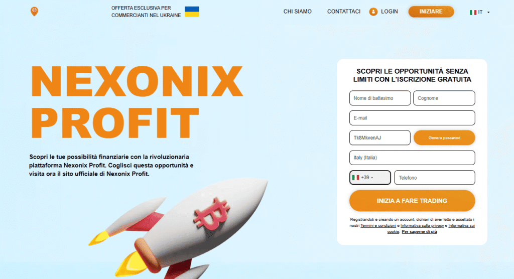 platform nexonix iscrizione