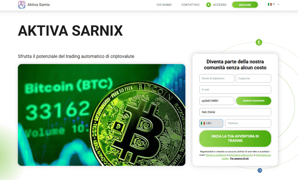 aktiva sarnix iscrizione