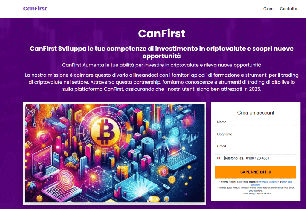 canfirst iscrizione