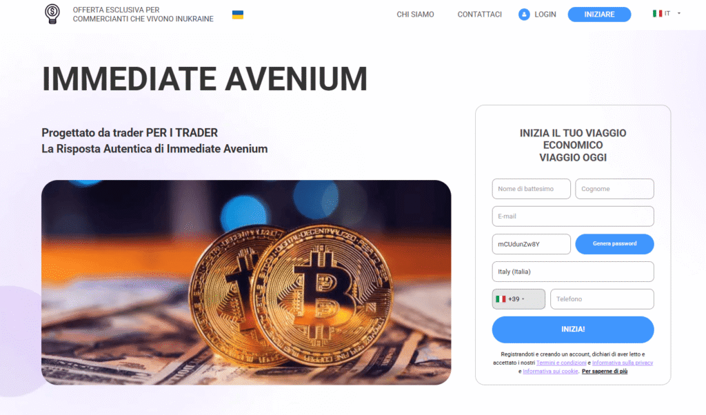 immediate avenium iscrizione