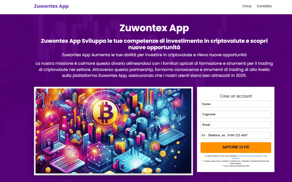 zuwontex app iscrizione