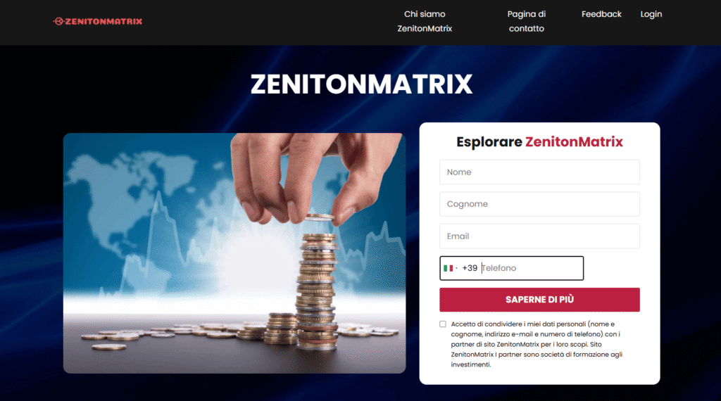 zenitonmatrix iscrizione