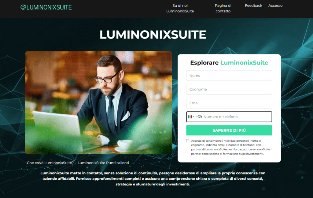 luminonixsuite iscrizione