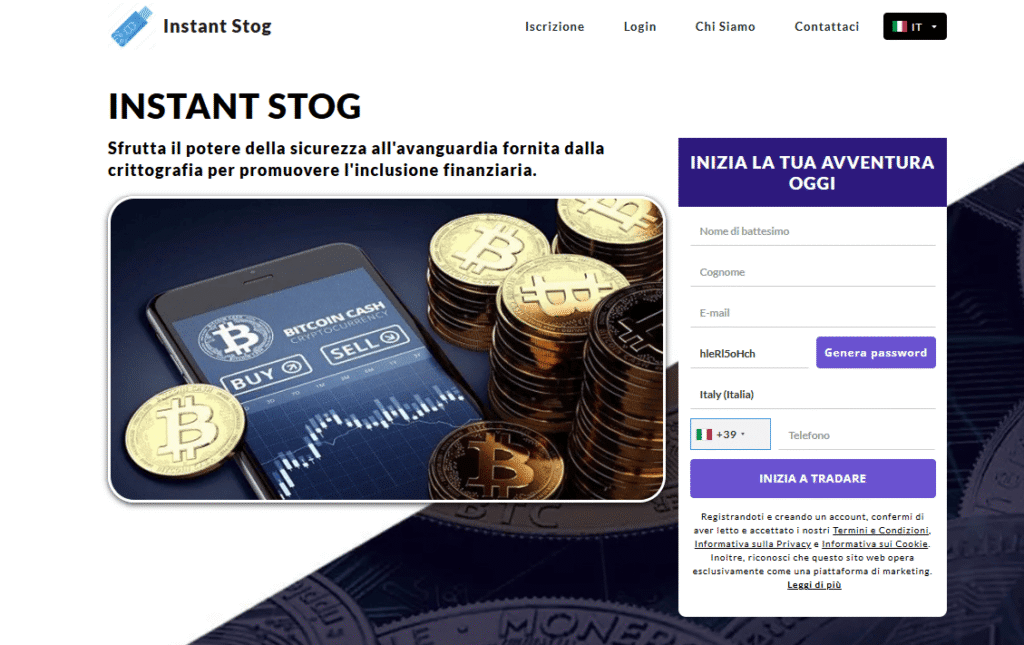 instant stog iscrizione