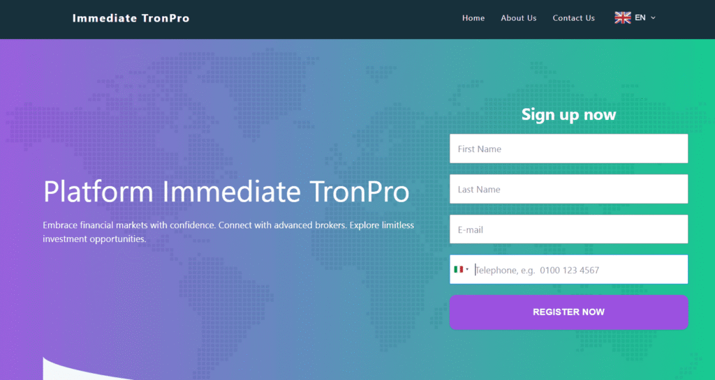 immediate tronpro iscrizione