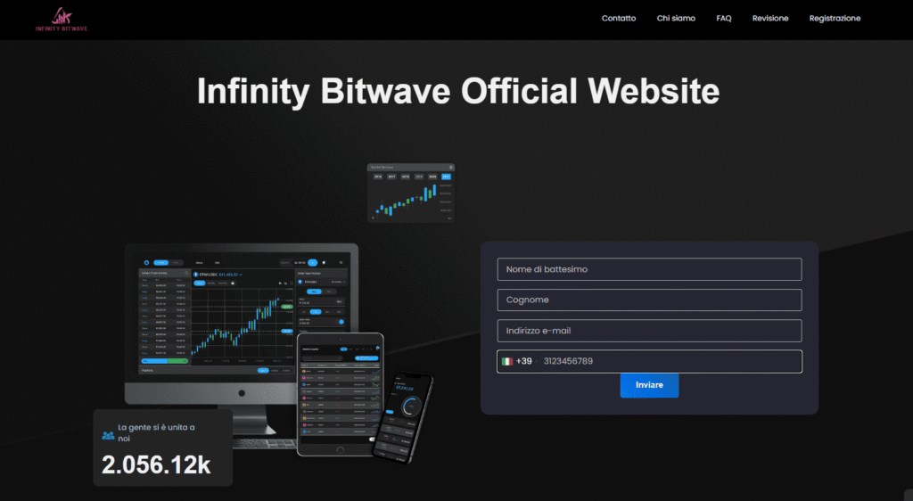 infinity bitwave iscrizione