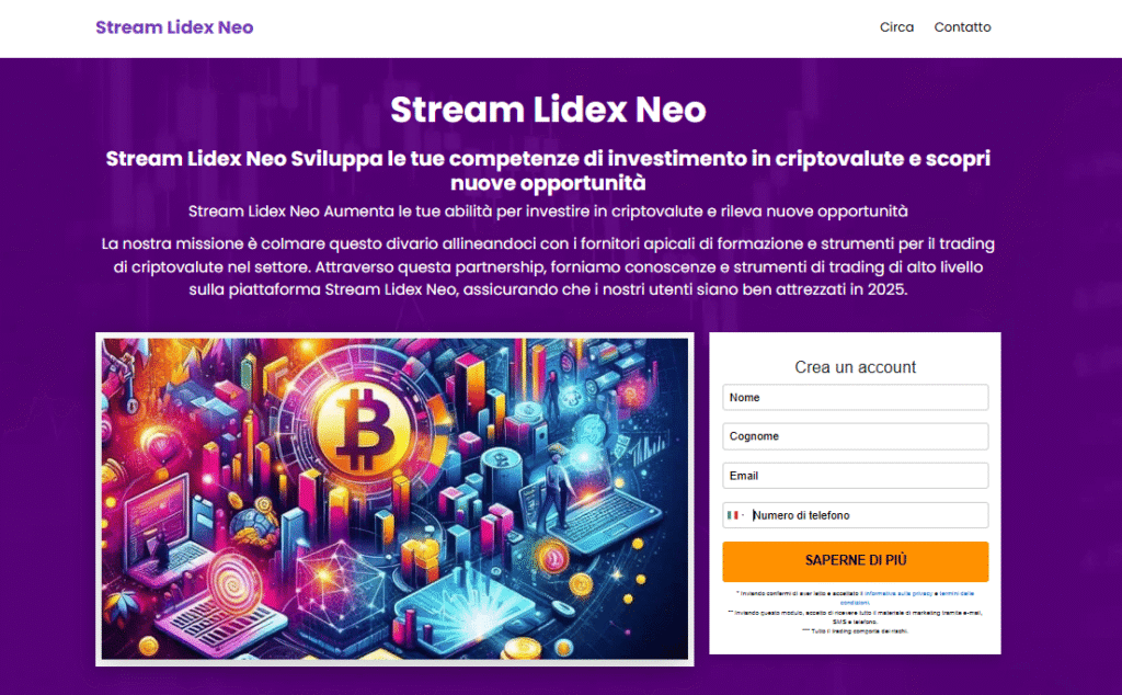 stream lidex neo iscrizione