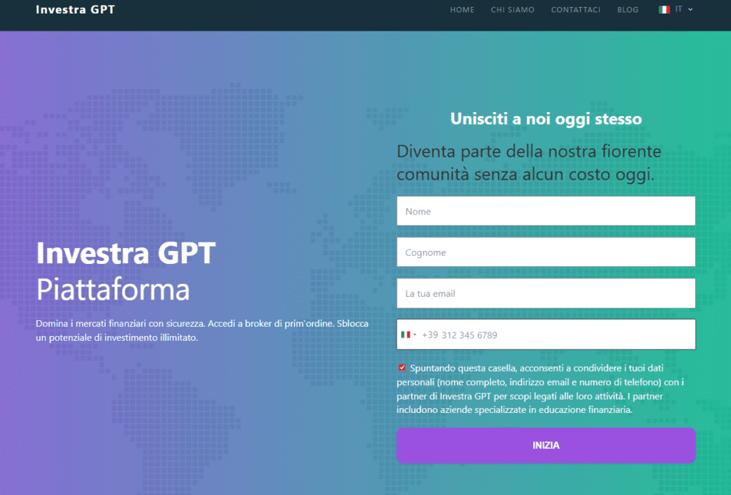 investra gpt iscrizione
