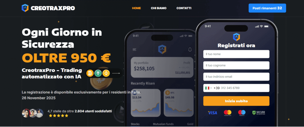 creotraxpro iscrizione