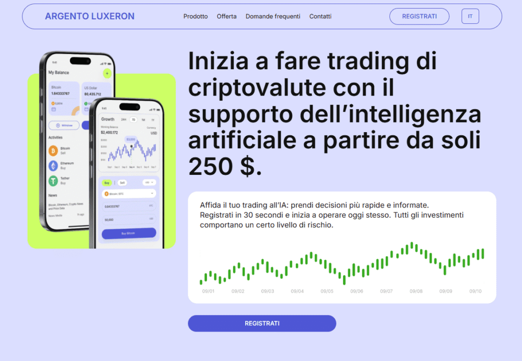 argento luxeron iscrizione