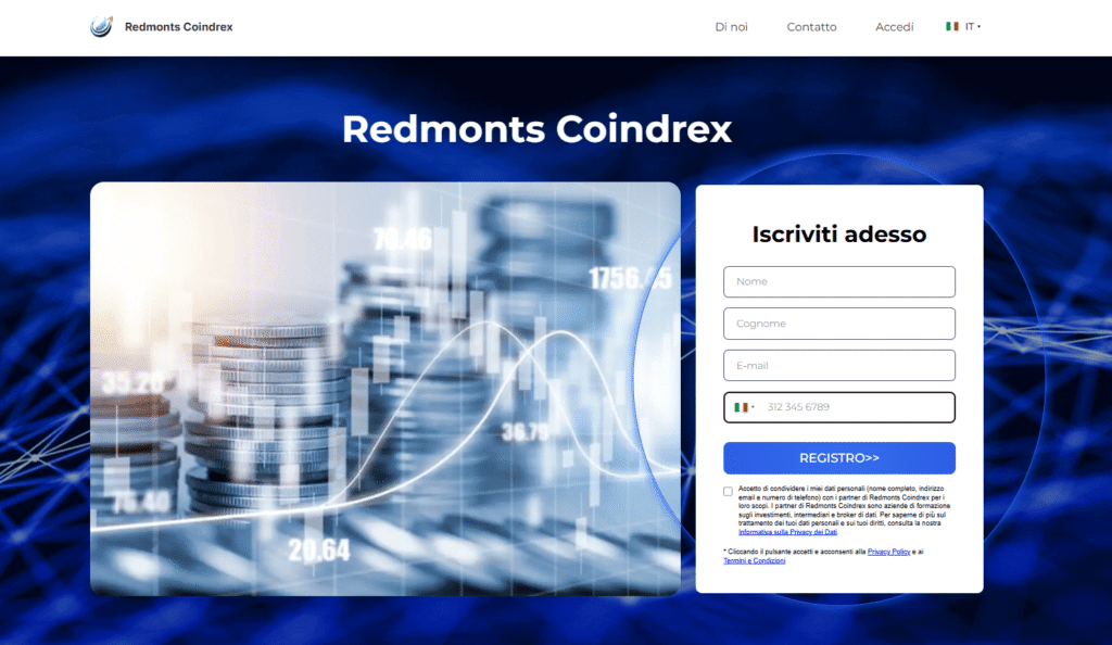 redmonts coindrex iscrizione