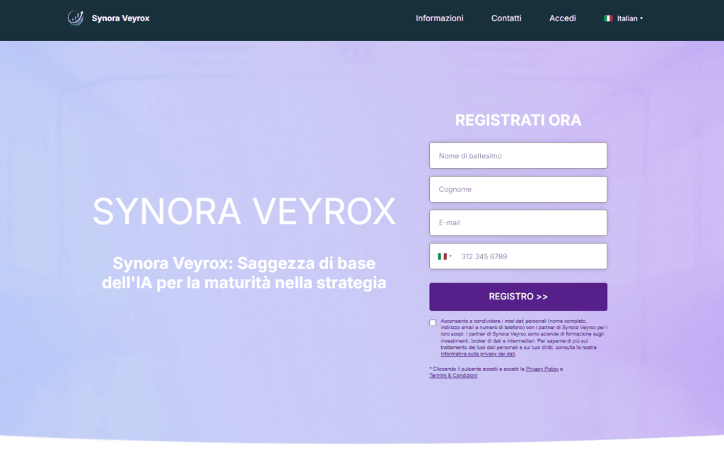 synora veyrox iscrizione