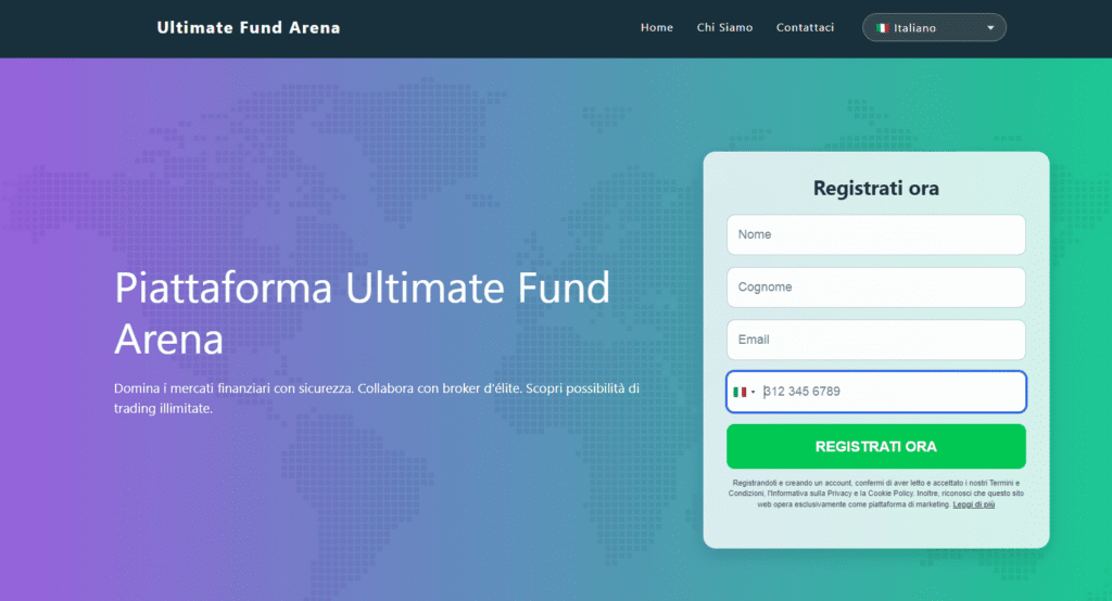 ultimatefundarena iscrizione