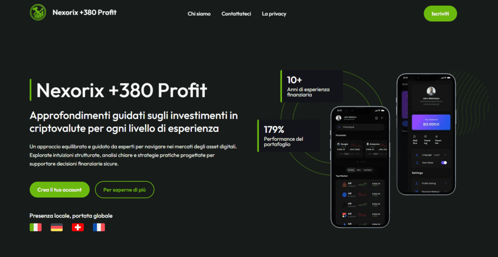 nexorix +380 profit iscrizione