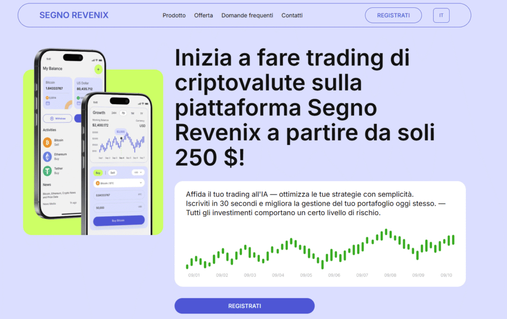 segno revenix iscrizione