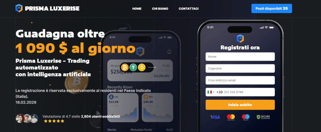 prisma luxerise iscrizione