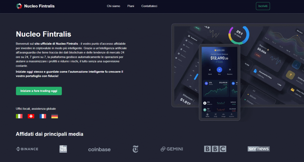 nucleo fintralis iscrizione