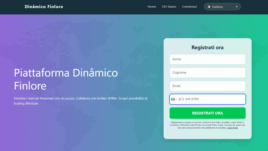 dinamico finlore iscrizione