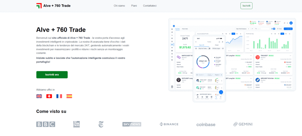 alve + 760 trade iscrizione