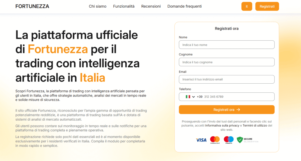 fortunezza iscrizione